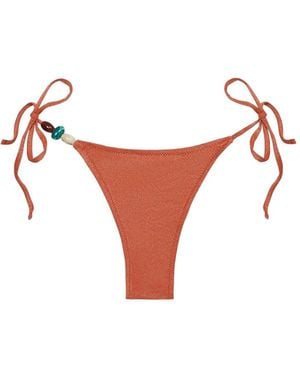 Tropic of C Bas De Bikini Praia En Lurex - White