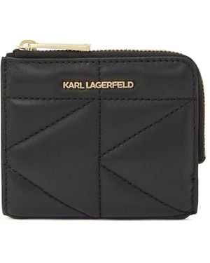 Karl Lagerfeld K/kuilt 二つ折り財布 - ブラック