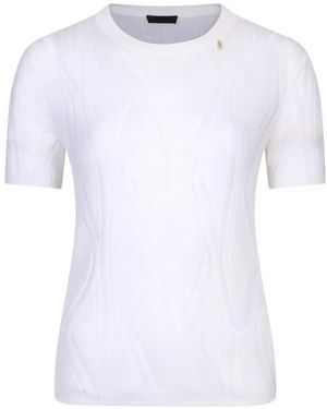 Liu Jo Perforated Jumper - White