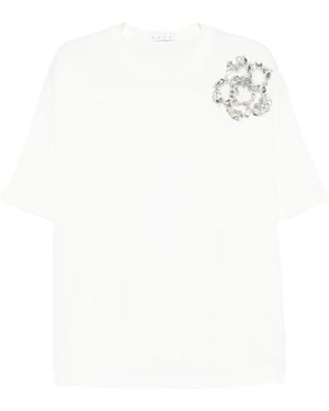 Area Crystal-Embellished T-Shirt - White