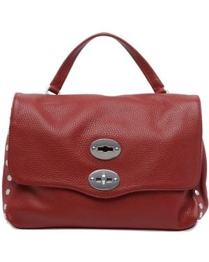 Zanellato Small Postina turn-lock studded tote bag - Rot