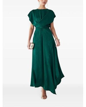 Willa Crew-Neck Maxi Dress - Green