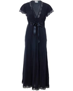 RIXO London Vestido Midi Marlice - Azul