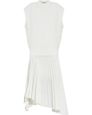 AllSaints Midikleid Mit Falten - Weiß