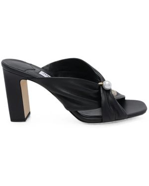 Jimmy Choo Rafi Leather Sandals - Black