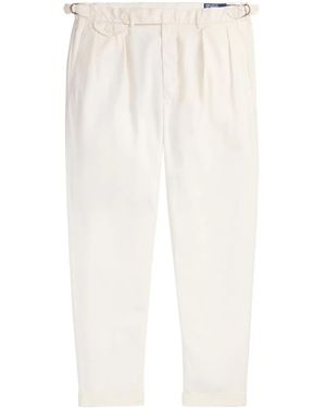 Polo Ralph Lauren Tapered Twill Trousers - White