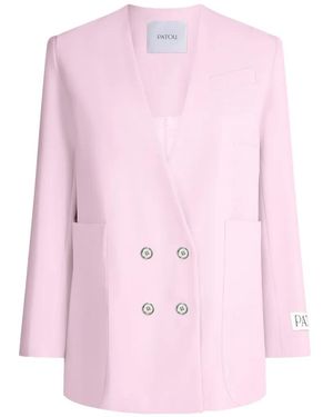 Patou Doppelreihiges Sakko - Pink