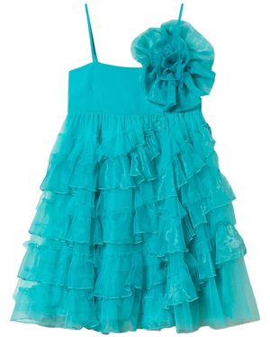 Twinset Tulle Organza Minidress - Blue