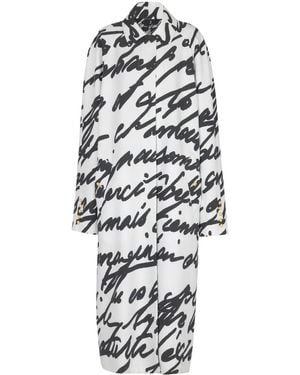 Balmain Wendbarer Love Letter Mantel - Weiß