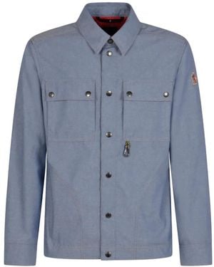 Moncler Chambray Long Sleeve Shirt - Blue