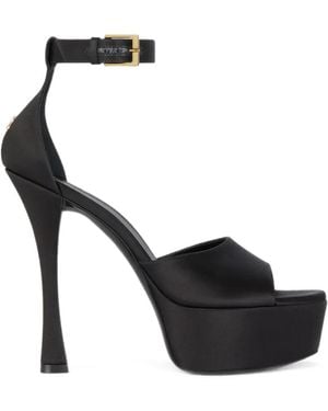 Givenchy 4G Liquid Platform Sandals - Black