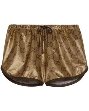 Gucci Maxi Gg Shorts - Brown
