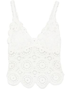 PHILIA LOFT V-Neck Top - White