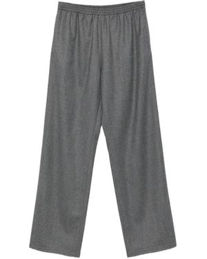 Lanvin Pantalones Con Cordones Elásticos - Gris