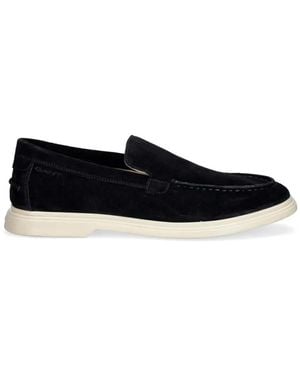 GANT Boery Suede Loafers - Black