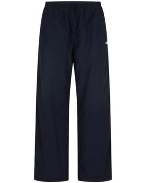 Balenciaga Pantalon De Jogging À Détail De Logo - Bleu