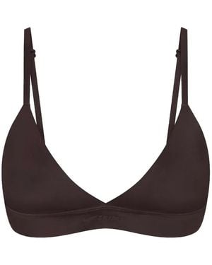 Skims X Nike Shine Triangle Sports Bra - Brown
