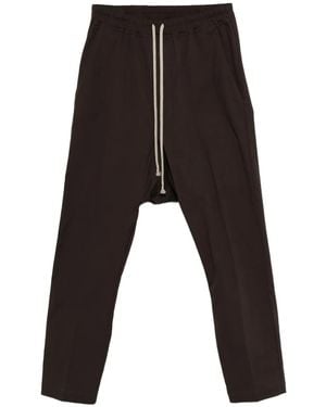 Rick Owens Drawstring Straight-Leg Trousers - Black