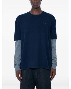 Miu Miu Wool And Cashmere Jumper - Blue