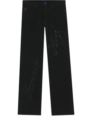 HUGO Rhinestone-Embellished Jeans - Black