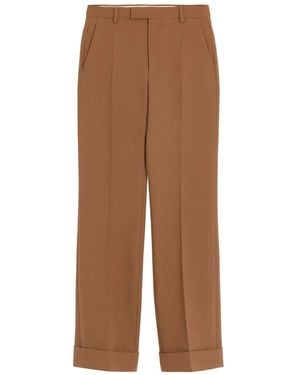Valentino Garavani ギャバジン パンツ - ブラウン