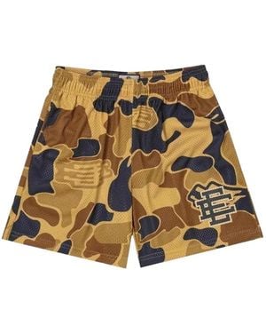 Eric Emanuel Camouflage-Print Track Shorts - Brown