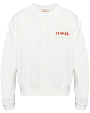 Marni Sweatshirt With Logo - White