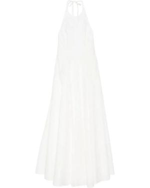 Brunello Cucinelli Halterneck Maxi Dress - White