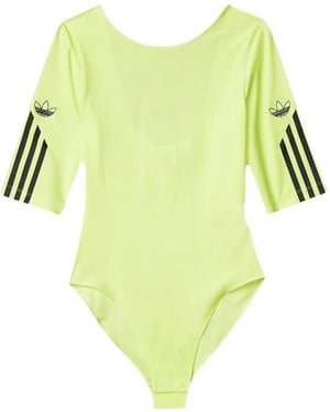 adidas Body A Rayas En Las Mangas - Amarillo
