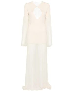 AYA MUSE Calla Cutout-Detail Maxi Dress - White