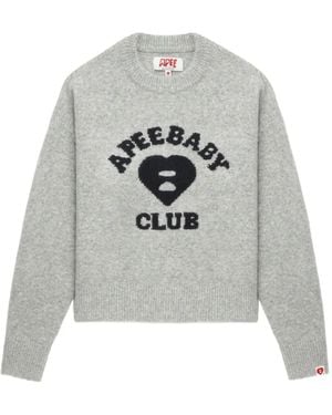 A Bathing Ape Pullover Mit Rundem Ausschnitt - Grau