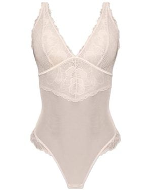 Heist Body The Dahlia Con Panel De Encaje - Blanco
