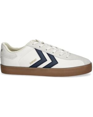Hummel Diamant Lx-E Rs Chevron Panelled Trainers - White