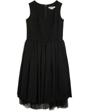Comme des Garçons Tulle Midi Dress - Black