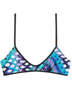 PUCCI Balconette-Bikini-Oberteil Mit Vivara-Print - Blau
