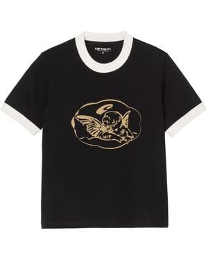 Carhartt Ringer Print T-Shirt - Black