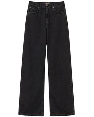 Twinset Wide-Leg Jeans With Five Pockets - Black