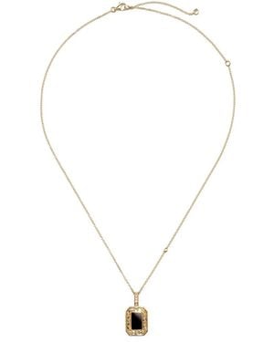 SHAY 18K Diamond And Onyx Pendant Necklace - Metallic