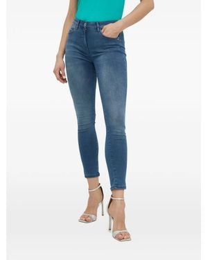 Patrizia Pepe Schmale Jeans Mit Knöpfen - Blau