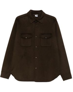Aspesi Wool-Felt Shirt Jacket - Black