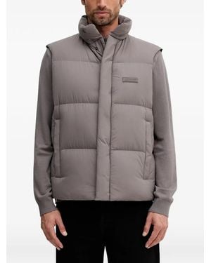 ARMANI EXCHANGE Padded Sleeveless Coat - Grey