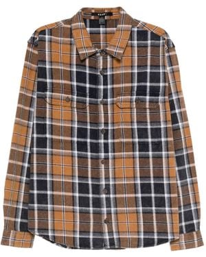 Ksubi Camicia Rosebowl A Maniche Lunghe A Quadri - Marrone
