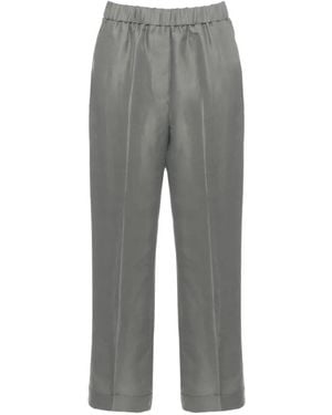 Peserico Turn-Up-Cuff Trousers - Grey