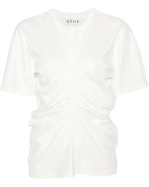 Rohe Draped T-Shirt - White