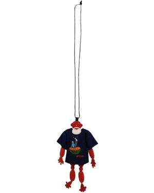 Walter Van Beirendonck T Jewel Halskette Mit Perlen-Puppenanhänger - Weiß