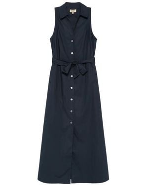 Woolrich Cotton Chemisier Dress - Blue