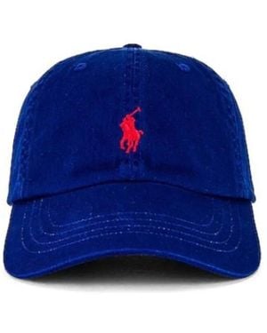 Ralph Lauren Logo-Embroidered Cap - Blue