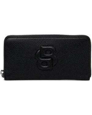 BOSS Logo-Emed Wallet - Black