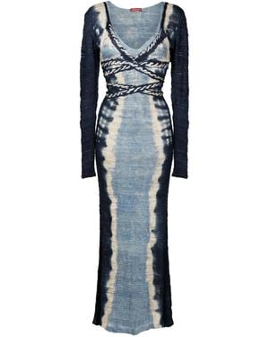 Altuzarra Vestido Midi Philomena - Azul