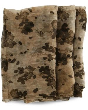 Uma Wang Floral-Print Scarf - Brown